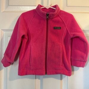 Columbia Toddler Girl 2T Pink Fleece Full Zip Jacket Soft‎ Warm Lightweight